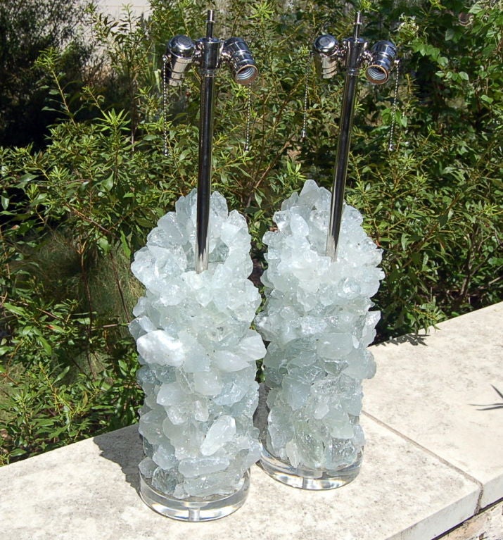 Contemporary Recycled Glass Cluster Lamps from Swank Lighting's 