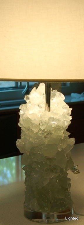 Recycled Glass Cluster Lamps from Swank Lighting's 