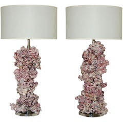 Monumental Barnacle Lamps, Sofa Table Height