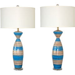 Mid Century Ceramic Lamps by Deruta