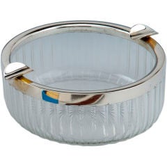 Silver mounted Art Deco ashtray