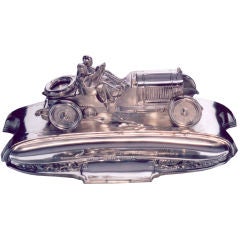 Lorraine-Dietrich Racing-Car Inkwell.