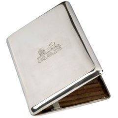 Large Sterling silver cigarette case, c. 1930 1