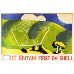Vintage Frank Dobson (1888-1963), original Shell poster.