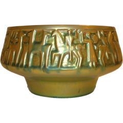 Zsolnay Bowl with tapered base