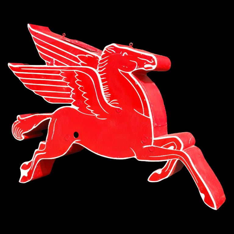 American Large Pegasus Mobil Horse Sign