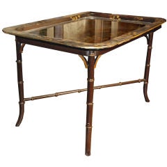 Paper Mache Tray Table, circa 1860 - 1880