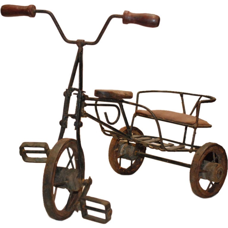Indonesian Folk Art Toy Tricycle, circa 1920