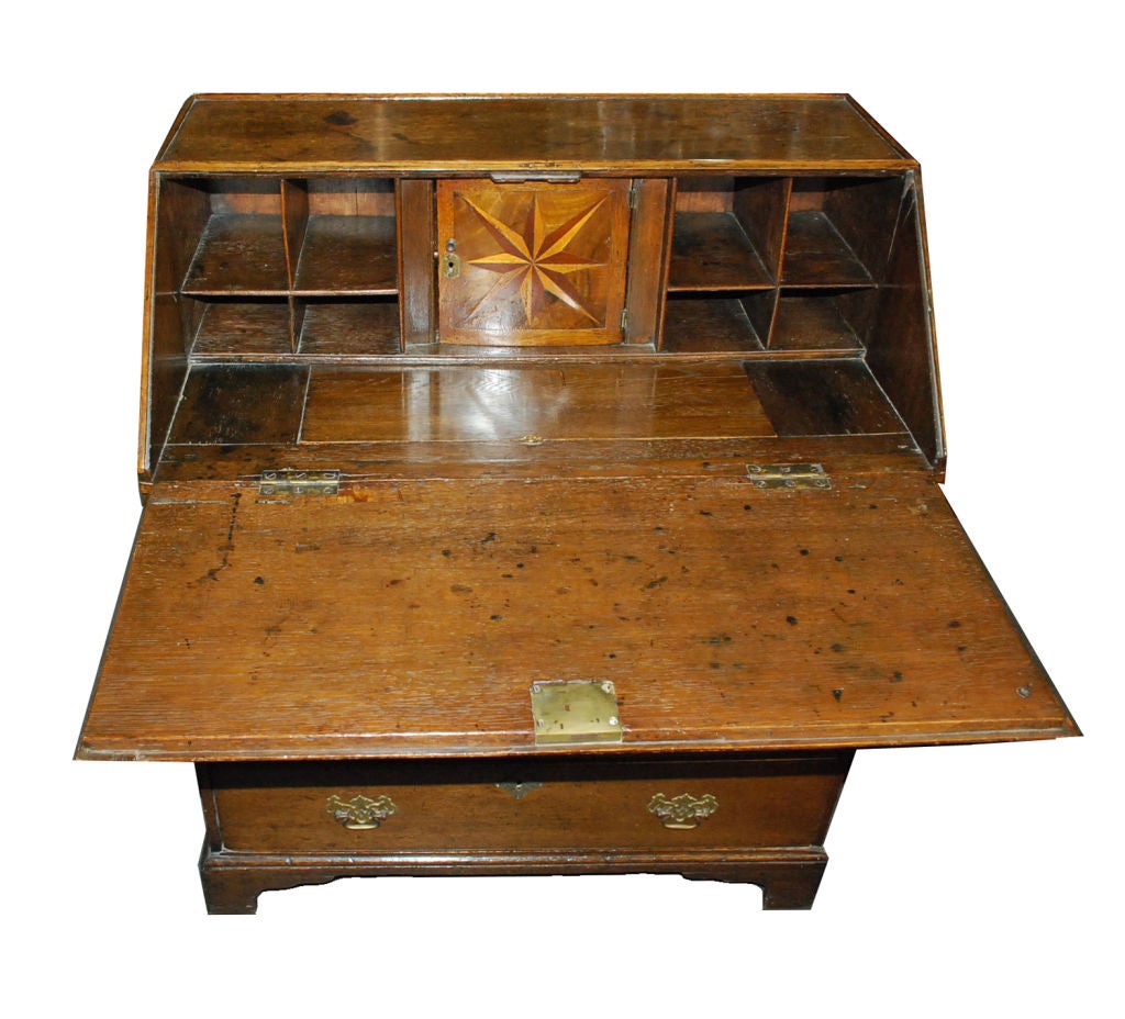 English Oak Secretary, circa 1790 - 1810
