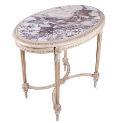 French Louis XVI Style Painted Side Table
