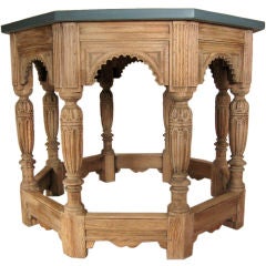 Antique Gothic Revival Octagonal Center Table