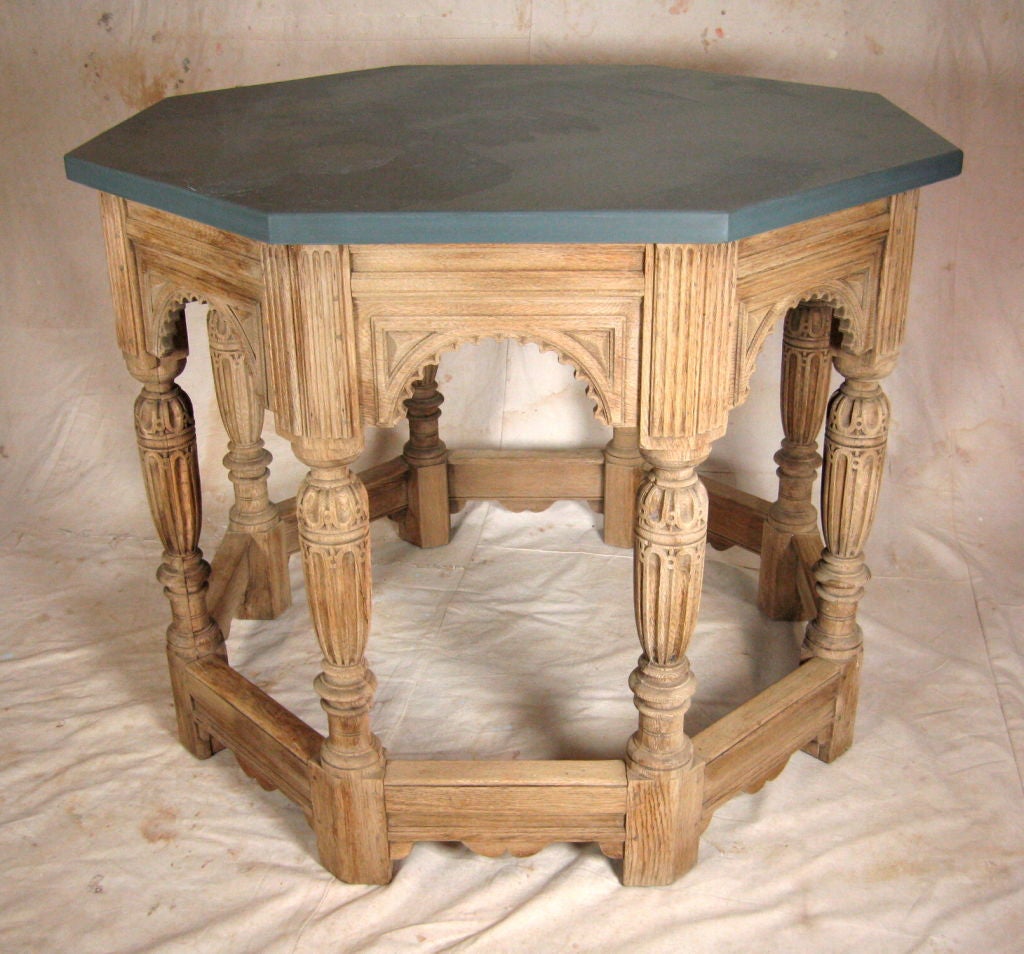Gothic Revival Octagonal Center Table