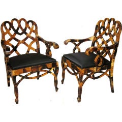 Pair Tessellated Horn Chair
