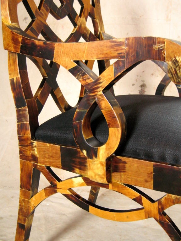 Pair Tessellated Horn Chair 3