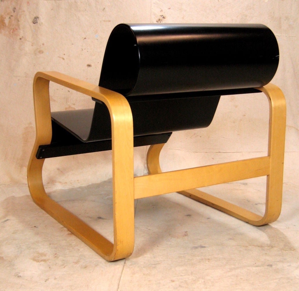 Pair Alvar Aalto Paimio Model 41 Chairs for Artek 2