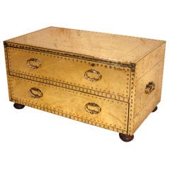 Sarreid Brass Covered Chest of Drawers