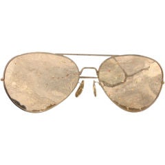 Vintage Giant Mirrored Aviator Sunglasses