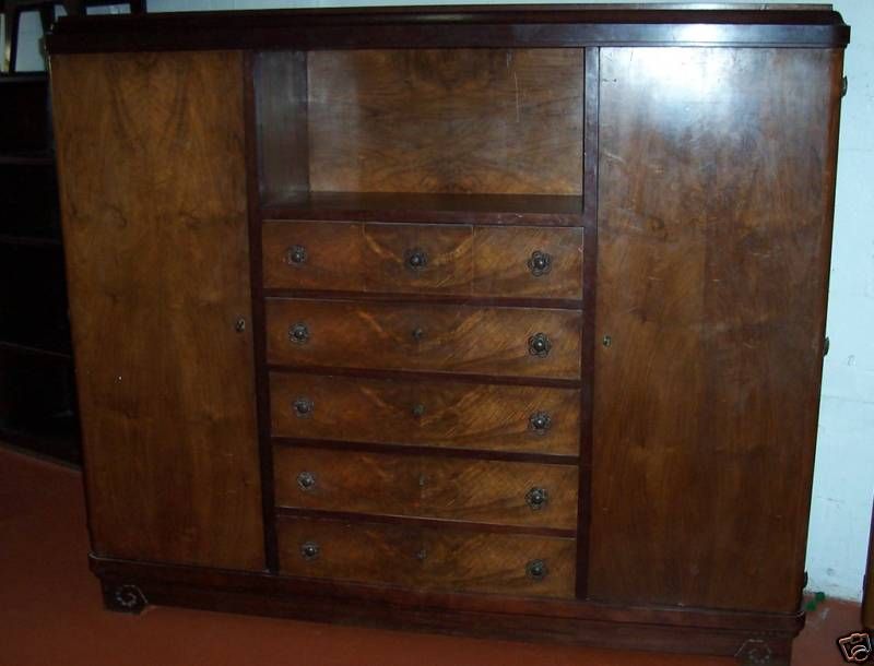French circa 1930's Signed Louis Majorelle Armoire/ Bookcase