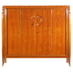 Style of Jules Leleu French Art Deco Armoire