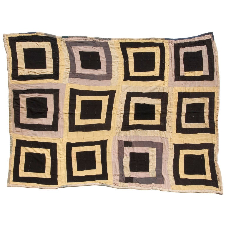 Concentric Square Quilt For Sale