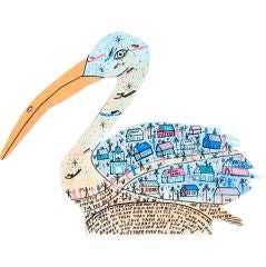 Howard Finster- Pelican #13