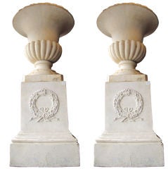 Large Pair of 18th Century Terracotta Urns