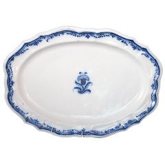18th C. French Oval Platter By Samadet