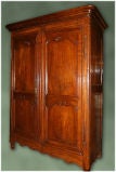 19th C. French LX Style Cherry Armoire