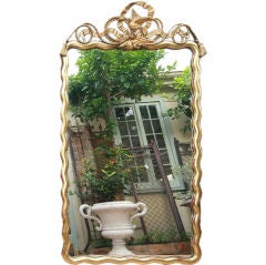 19th Century French Scalloped Gilded Mirror 6
