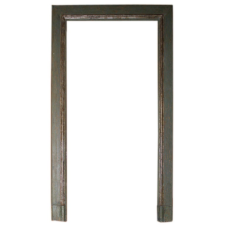 17th Century Painted Italian Door Frame For Sale