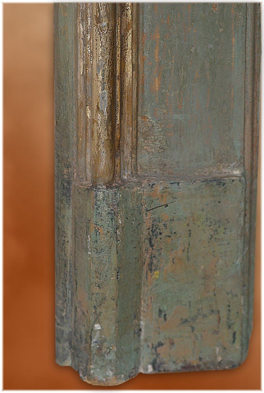 French 17th Century Painted Italian Door Frame For Sale