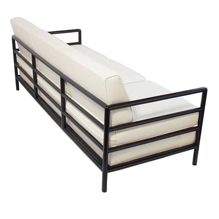 Clean Lined Modernist Sofa designed by T.H. Robsjohn Gibbings