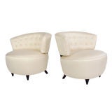 Vintage Pair of Slipper Chairs designed by Gilbert Rohde - circa 1930's