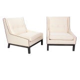 Pair of Modernist Slipper Chairs - circa 1960's