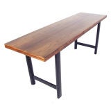 Ingenious Dunbar Rosewood Console Table Opens To Dining Table