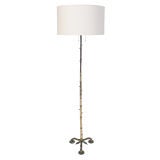1930's Silver Plated Floor Lamp attributed to Maison Jansen