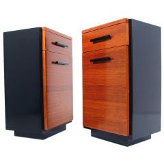 Pair of Night Stands or End Tables designed by Gilbert Rohde