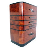 Outstanding Art Deco Tall Chest or Dresser circa 1930's