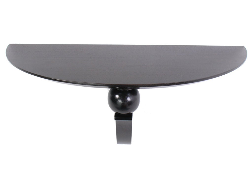 American Demilune Console Table or Wall Shelf by Edward Wormley - Dunbar