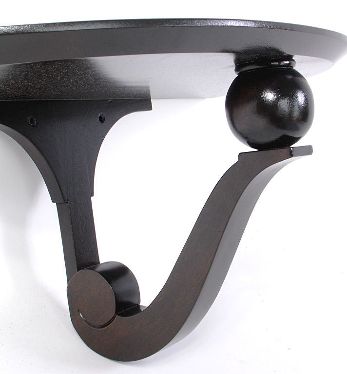 Mid-20th Century Demilune Console Table or Wall Shelf by Edward Wormley - Dunbar
