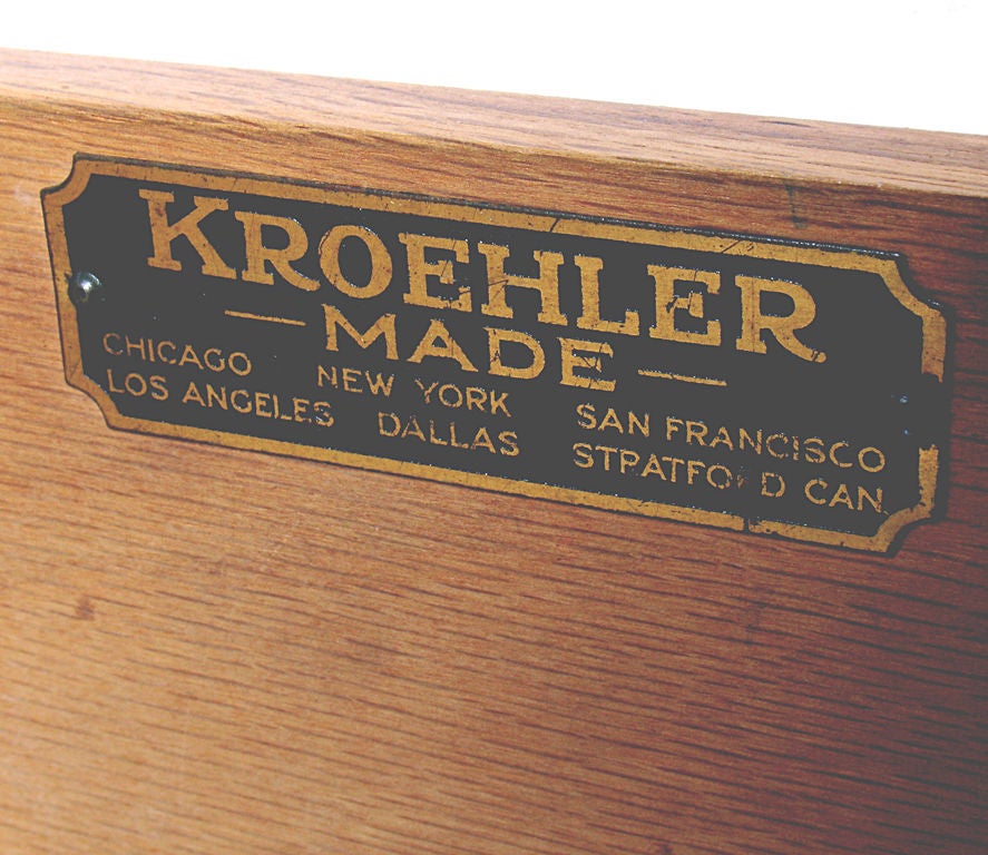 Rare Art Deco Tall Chest by Gilbert Rohde for Kroehler - 1930's 3