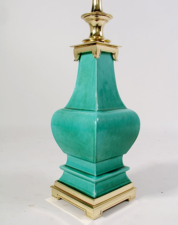 Pair of Asian Form Lamps by Stiffel - circa 1950's In Good Condition In Atlanta, GA