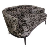 Glamorous 1940's Settee - Curvaceous Form with Shapely Legs