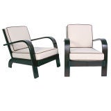 Pair of Streamlined Lounge Chairs by Russel Wright - circa 1940s