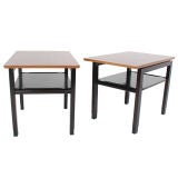 Pair of Cantilevered End Tables by Edward Wormley for Dunbar