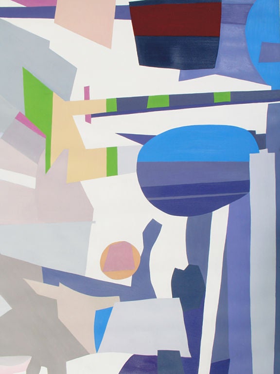 Large Scale Abstract Modernist Painting - circa 1960's - 7' x 5' 1