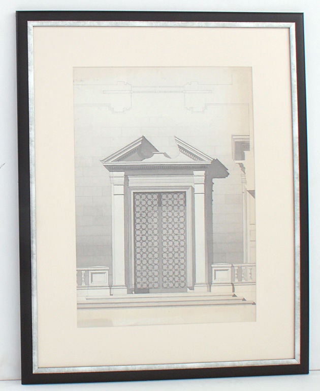 Classical Greek Architectural Watercolor Paintings circa 1930's