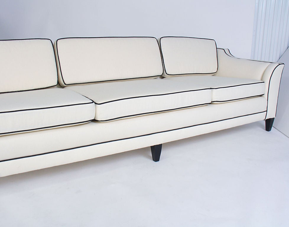 Glamorous Art Deco Sofa - circa 1940's - Great Lines - 8 ft 2