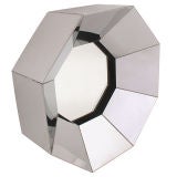 C. Jere - Octagonal Three Dimensional Chrome Mirror