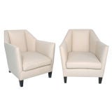 Pair of Petite Club Chairs designed by Paul Frankl